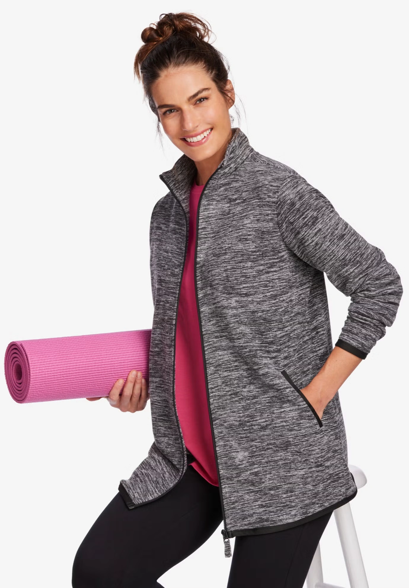 Zip-Front Microfleece Jacket 9 Zip-Front Microfleece Jacket