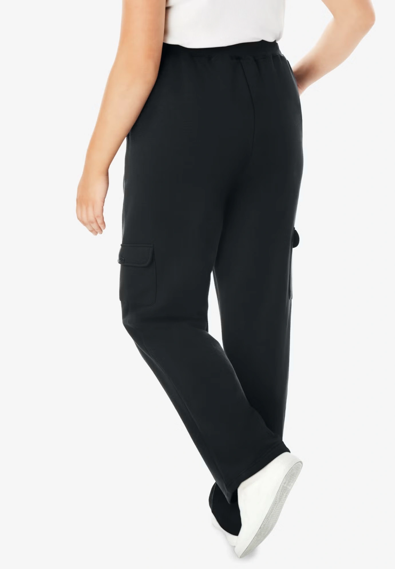 Better-Fleece Pull-On Cargo Sweatpants