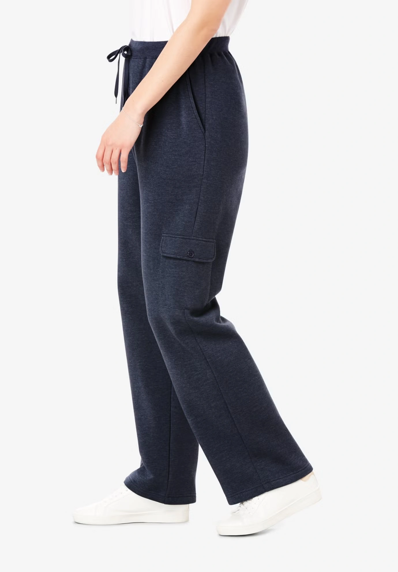 Better-Fleece Pull-On Cargo Sweatpants