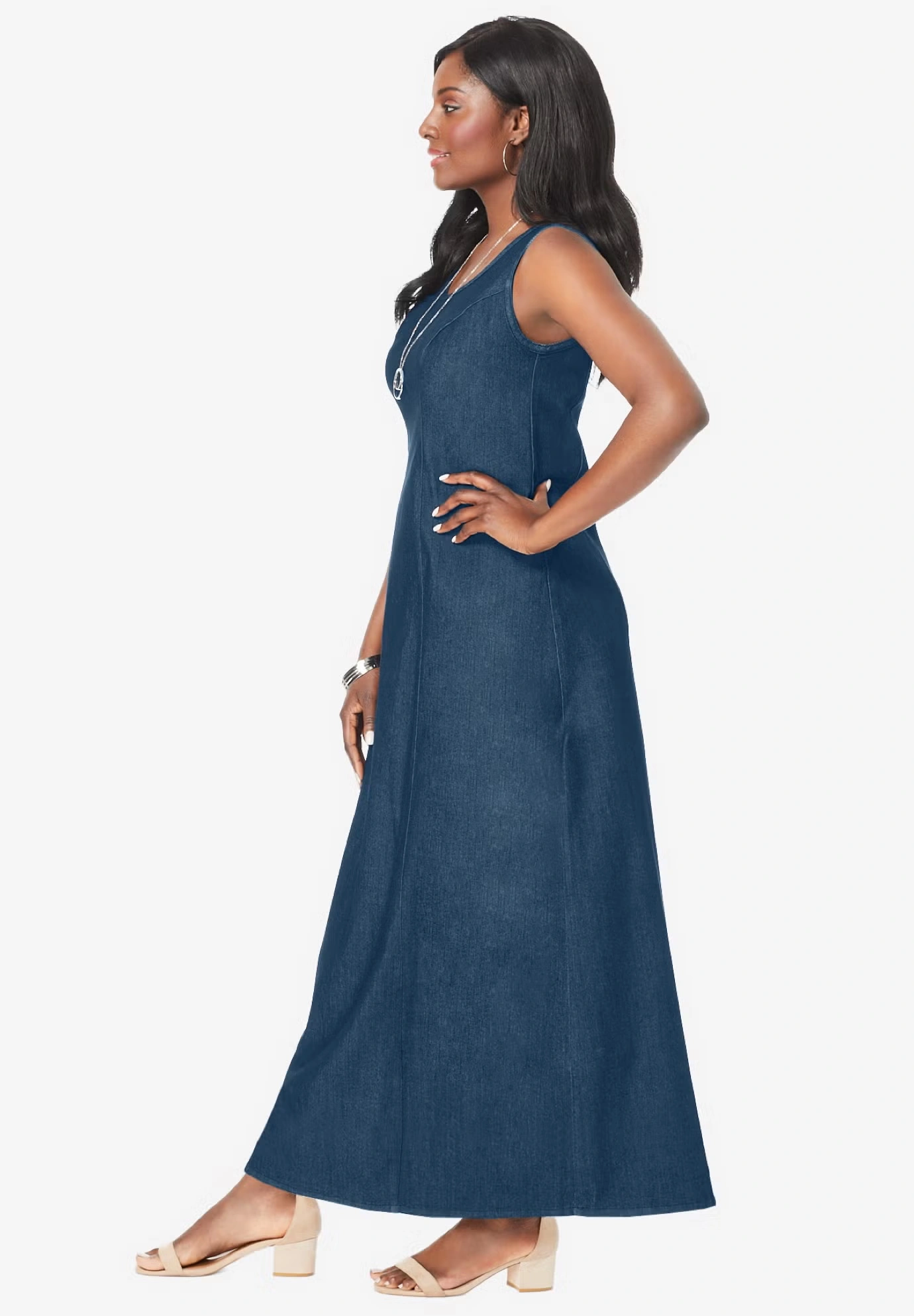 Denim Maxi Dress 3 Denim Maxi Dress