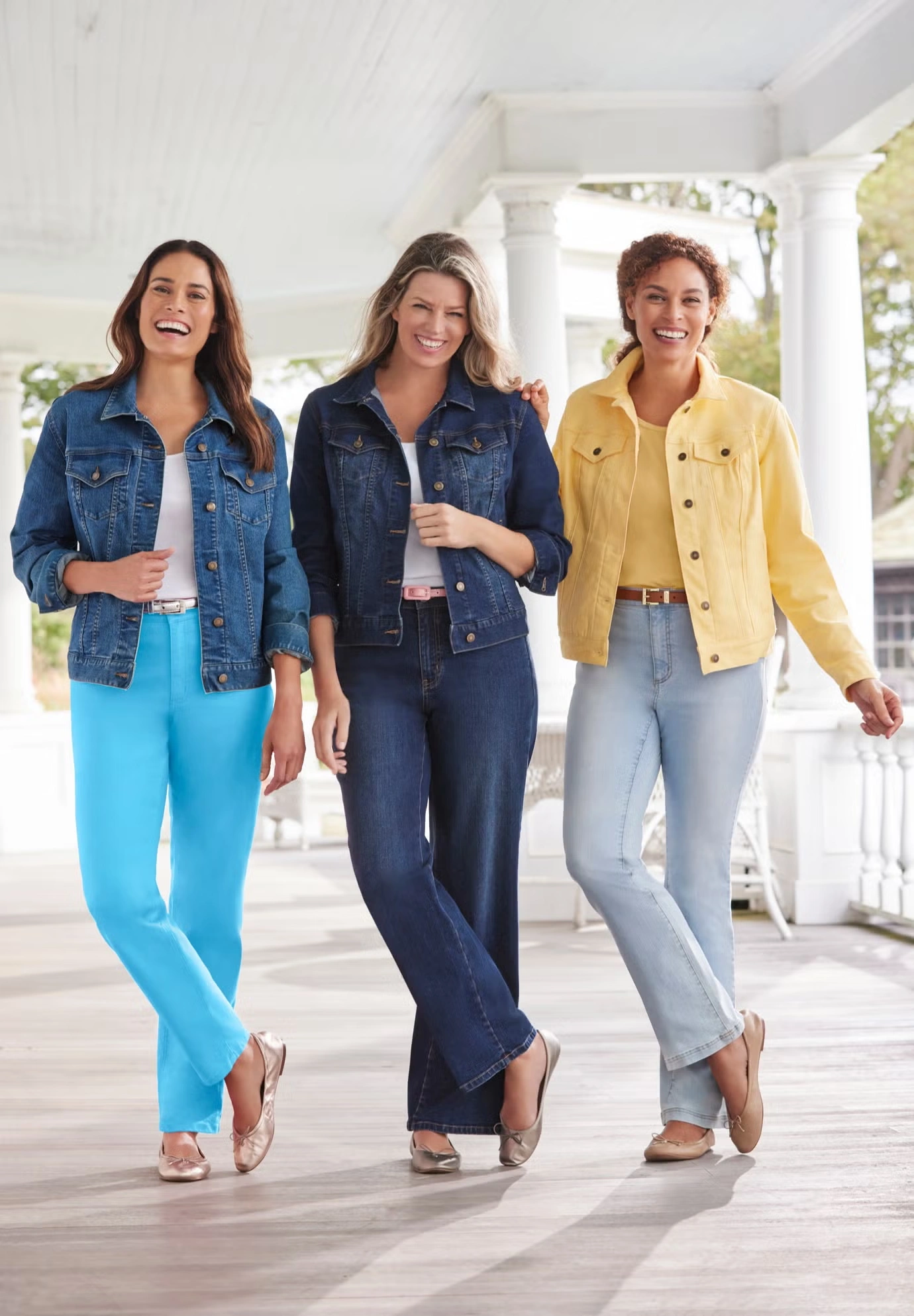 Straight-Leg Stretch Denim Five-Pocket Jeans