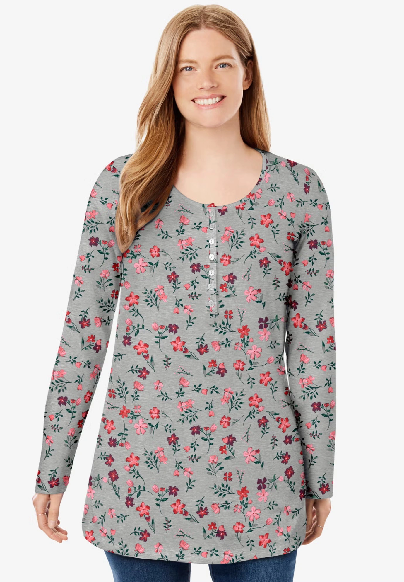 Perfect Long-Sleeve Henley Tee 3 Perfect Long-Sleeve Henley Tee