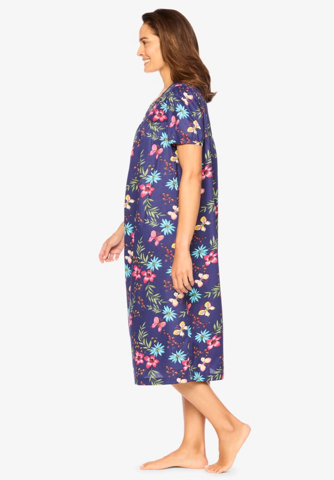 Short Print Shirred Lounger 3 Short Print Shirred Lounger