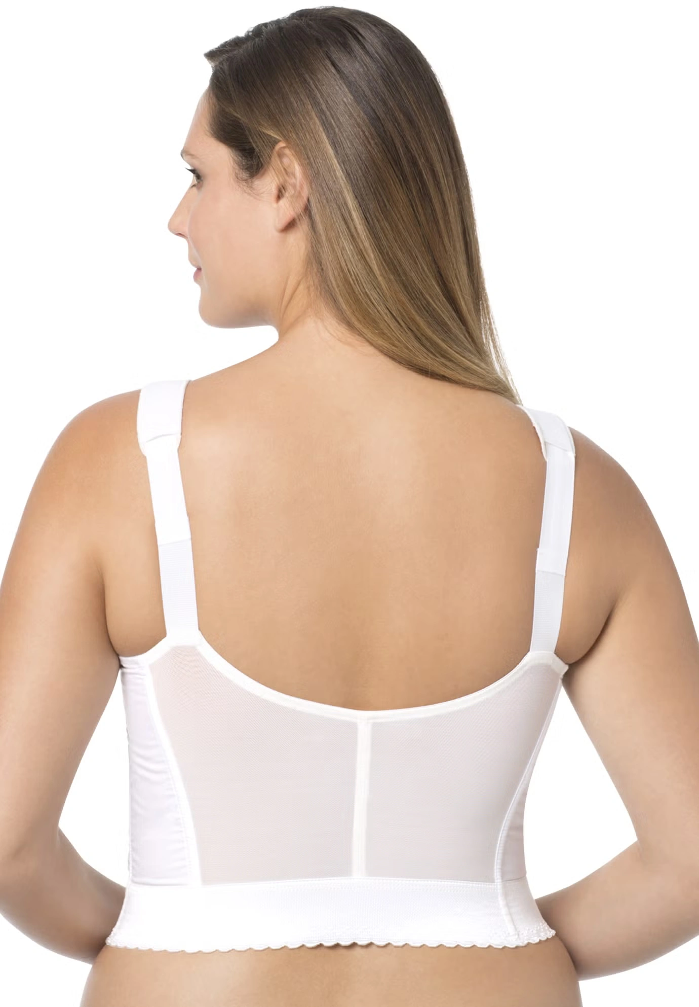 Front-Close Wireless Longline Posture Bra