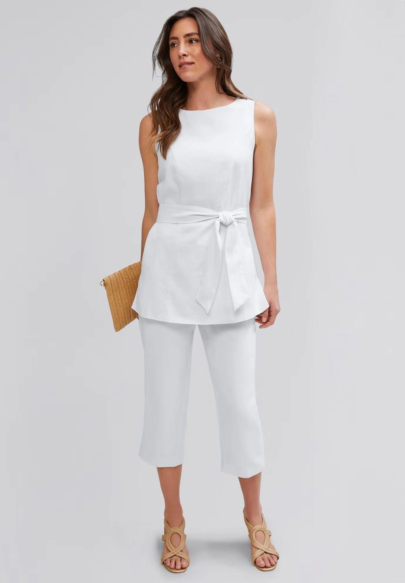 2-Piece Linen Capri Set
