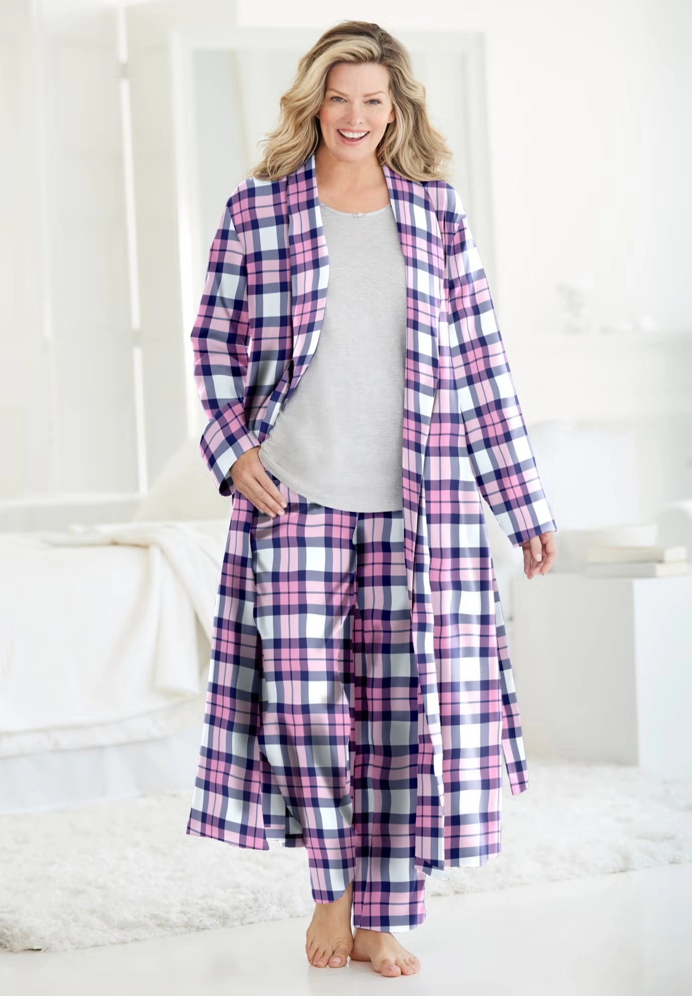 Long Flannel Robe 7 Long Flannel Robe