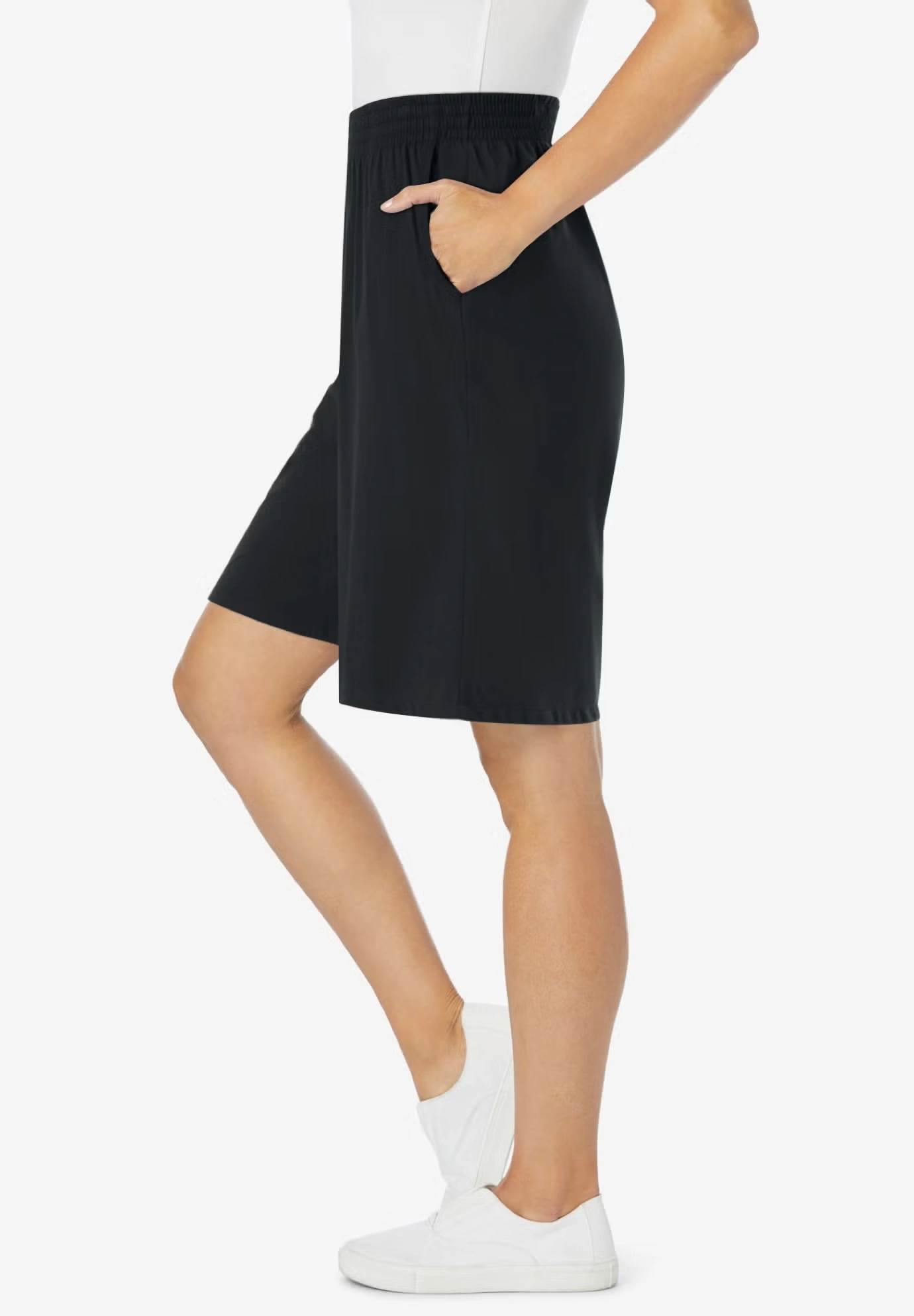 Elastic-Waist Knit Short 3 Elastic-Waist Knit Short