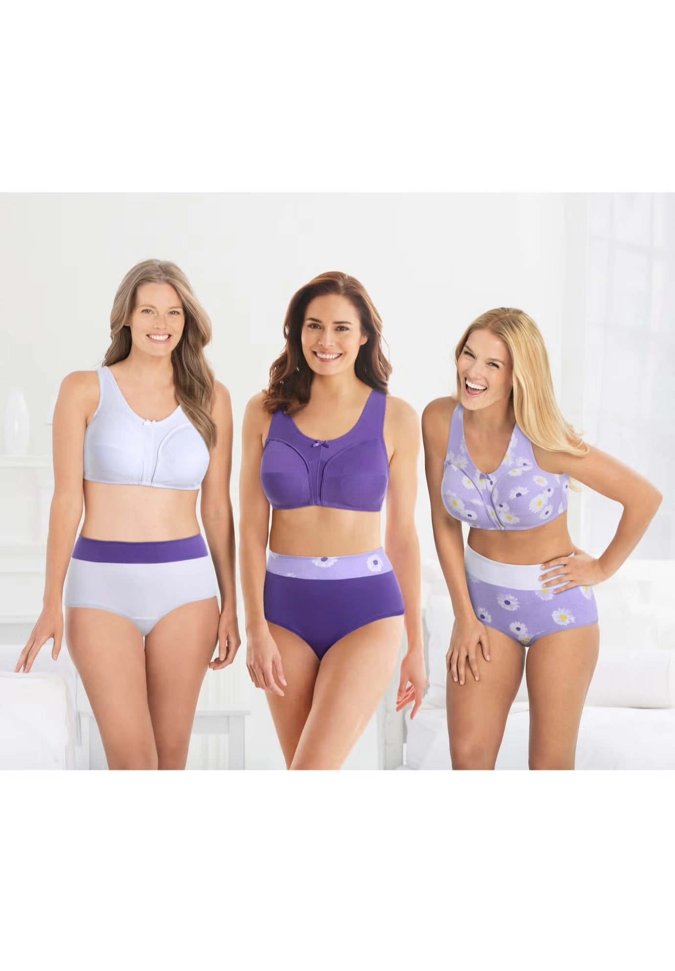 Full Coverage Stretch Cotton Color Block Brief 3-Pack 6 Full Coverage Stretch Cotton Color Block Brief 3-Pack