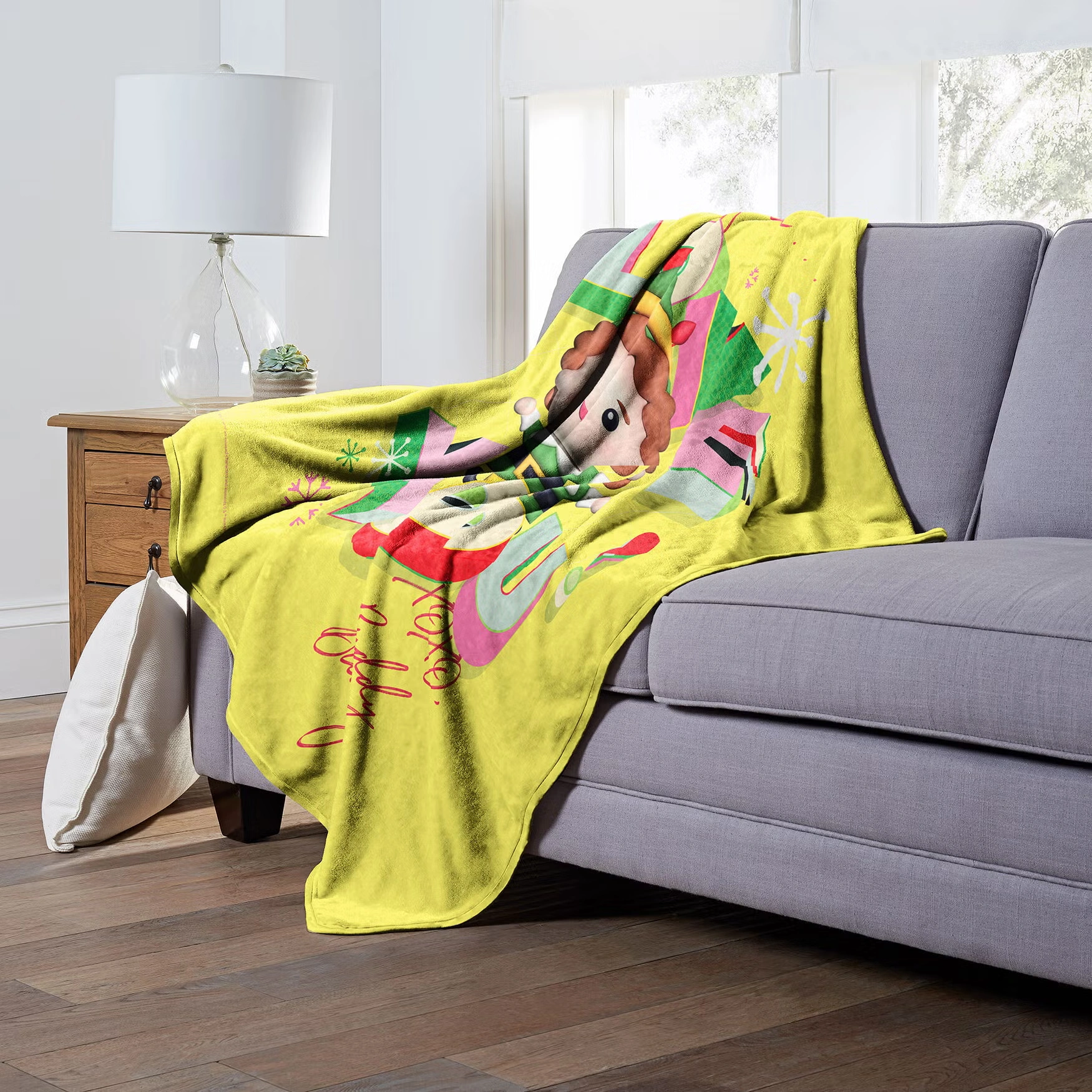 Wb Elf I Love You Silk Touch Throw Blanket