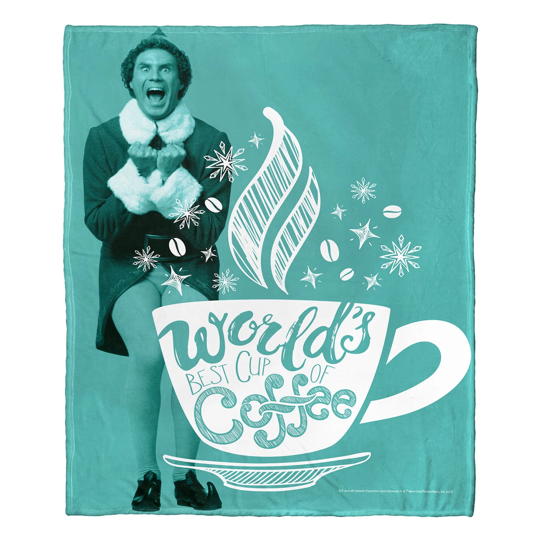 Wb Elf Best Coffee Silk Touch Throw Blanket