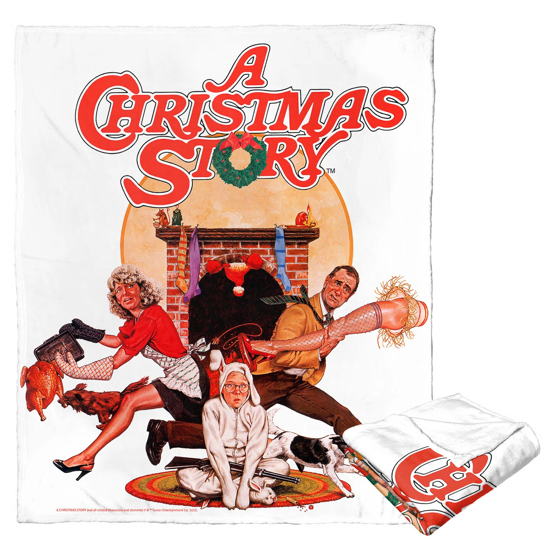 Wb A Christmas Story Christmas Story Poster Silk Touch Throw