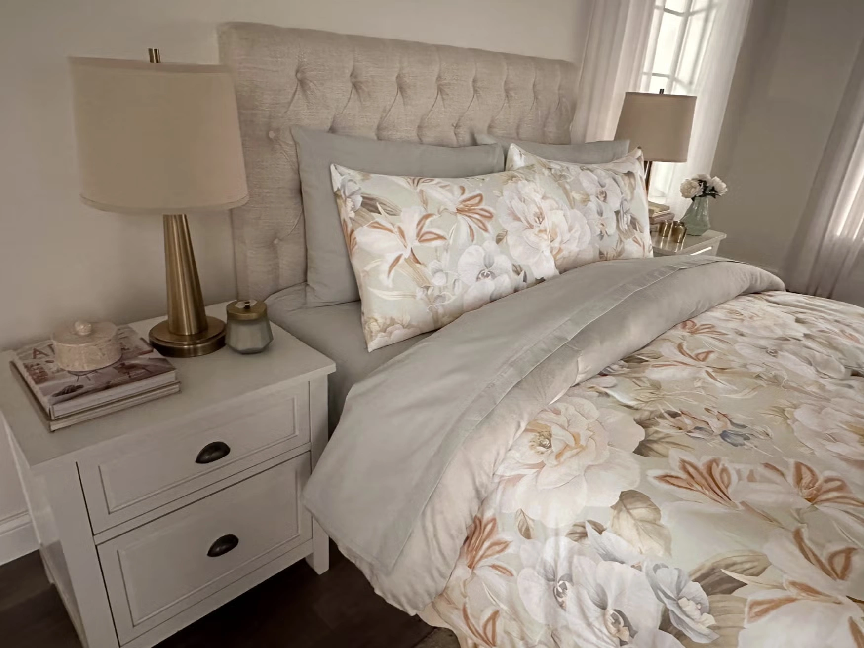 Lyocell Cotton Peony Garden Comforter Set