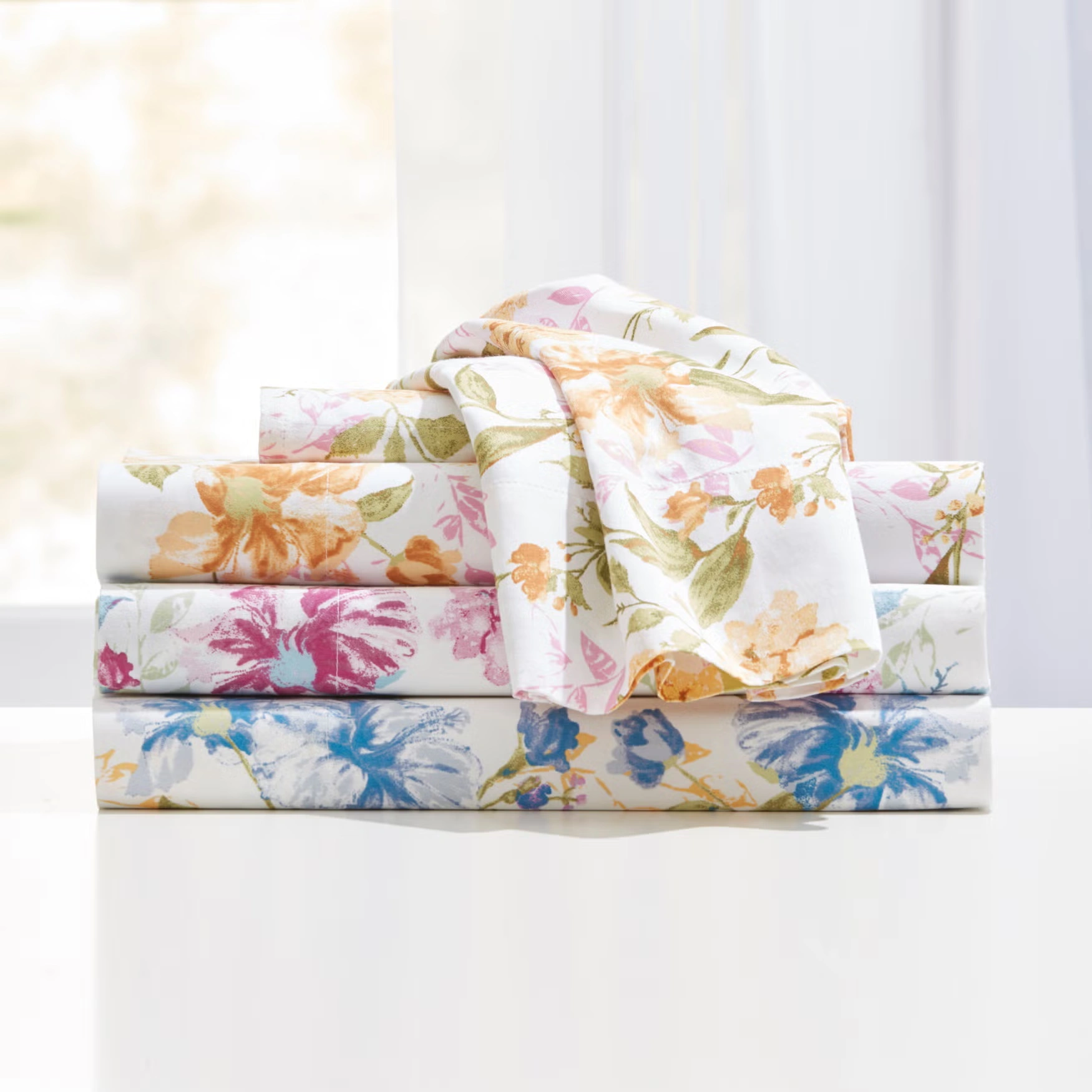 300 Thread Count Cotton Printed Bed Tite™ Sheet Set 3 300 Thread Count Cotton Printed Bed Tite™ Sheet Set