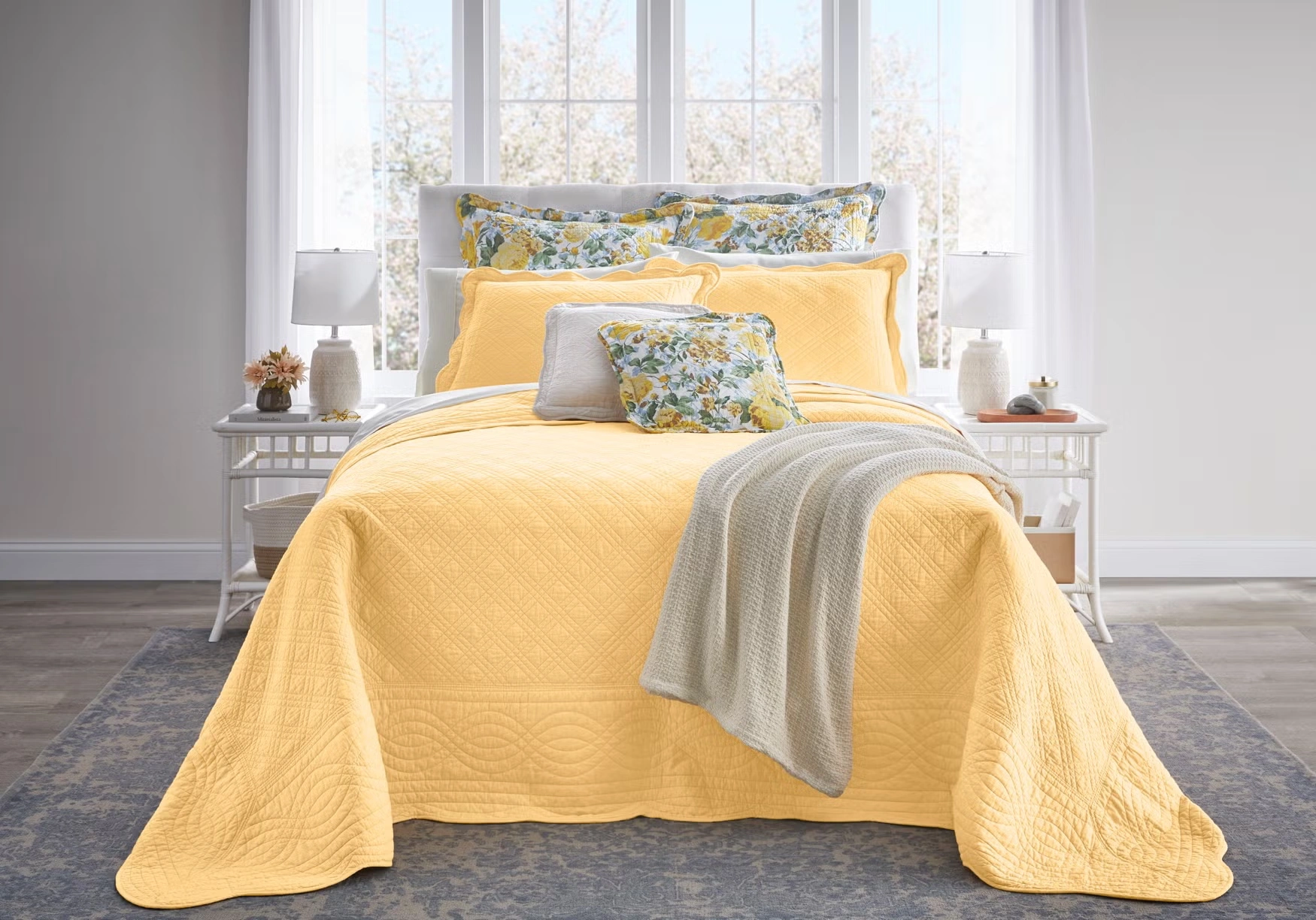 100% Cotton Florence Oversized Bedspread