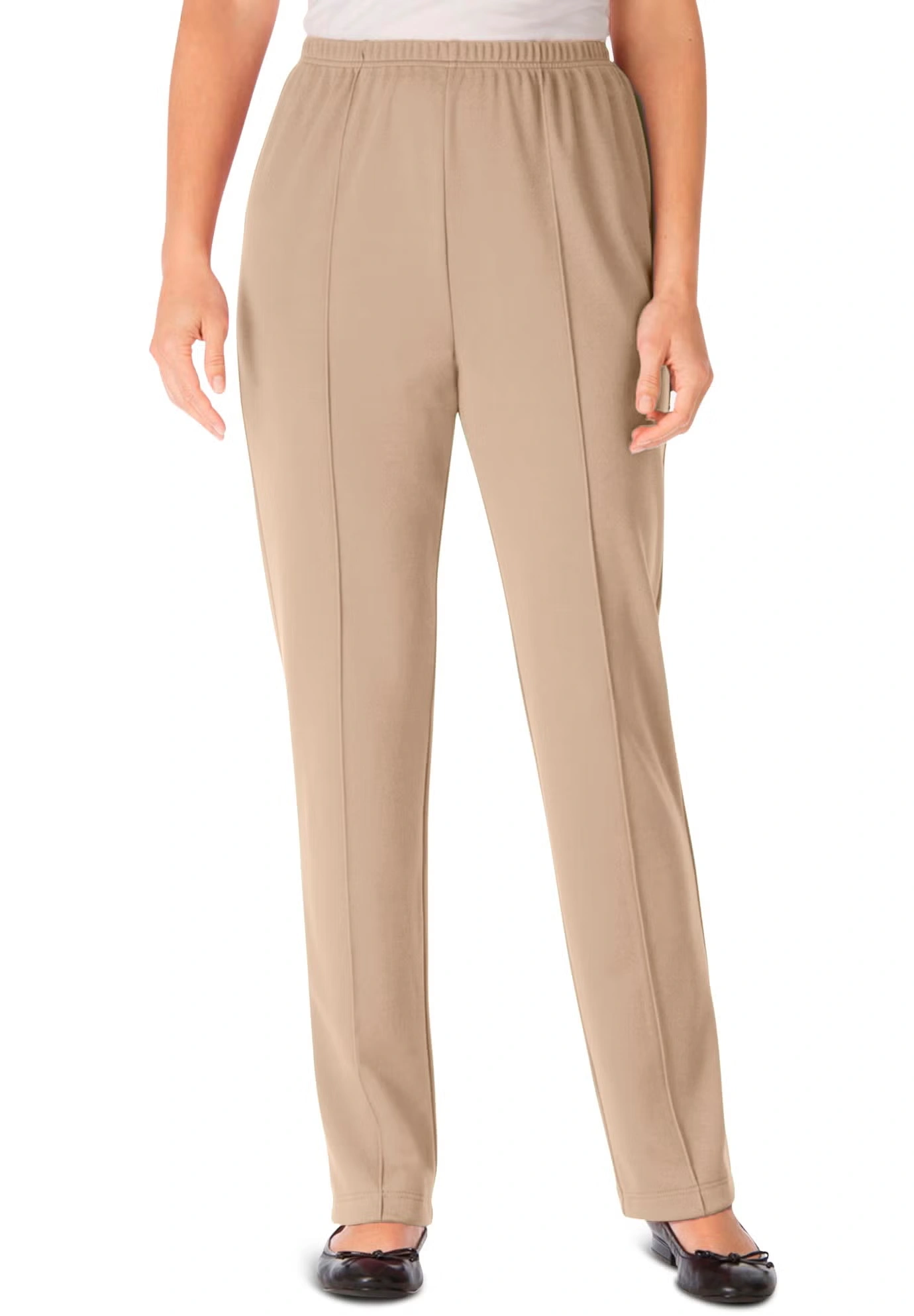 Knit Hassle-Free Pull-On Elastic-Waist Pants 5 Knit Hassle-Free Pull-On Elastic-Waist Pants