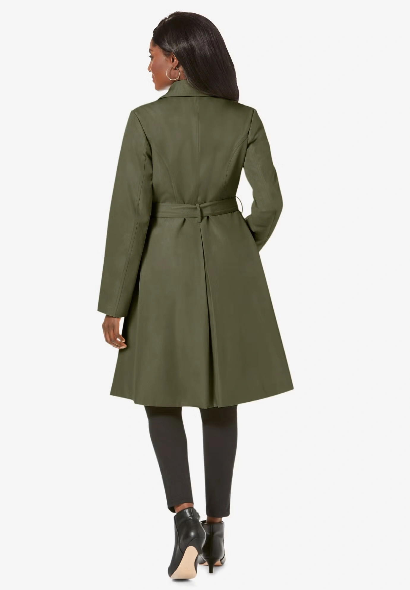 Pleated Trench Coat