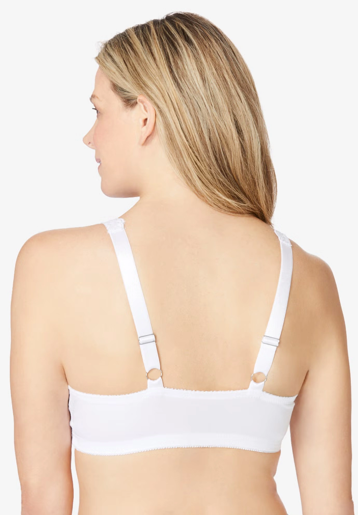 Embroidered Front-Close Underwire Bra