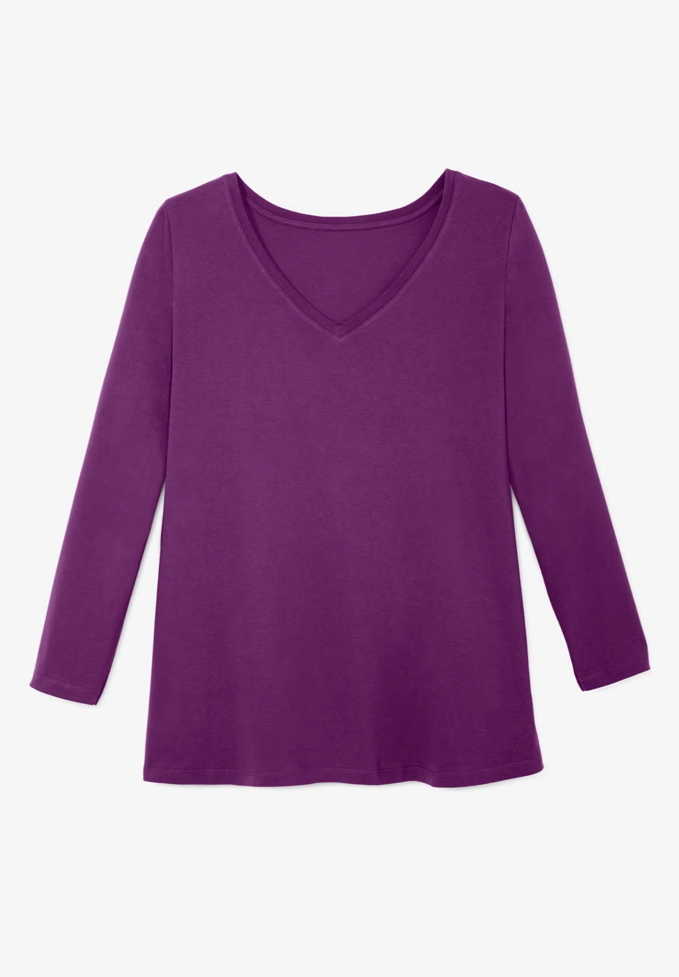 Perfect Long-Sleeve V-Neck Tee 5 Perfect Long-Sleeve V-Neck Tee