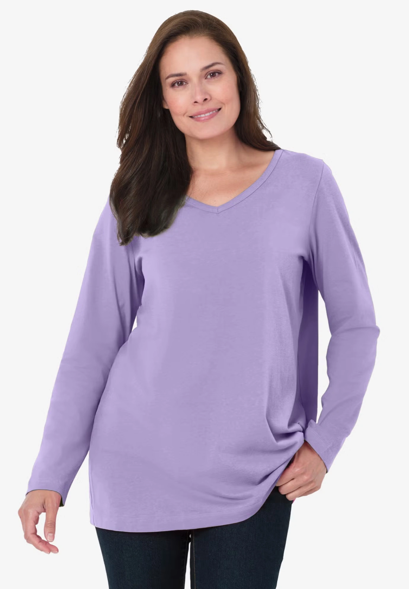Perfect Long-Sleeve V-Neck Tee 6 Perfect Long-Sleeve V-Neck Tee