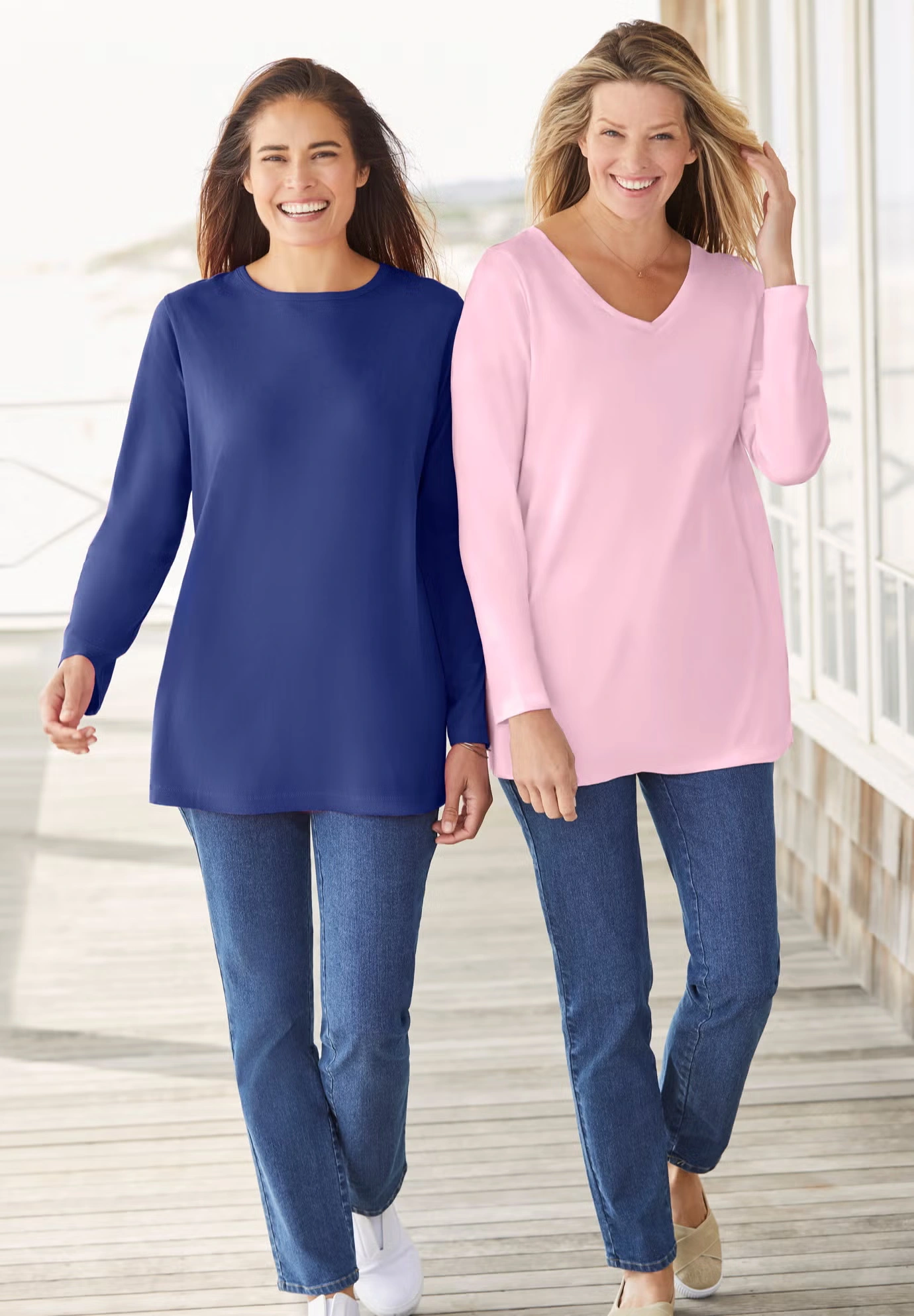 Perfect Long-Sleeve V-Neck Tee 7 Perfect Long-Sleeve V-Neck Tee