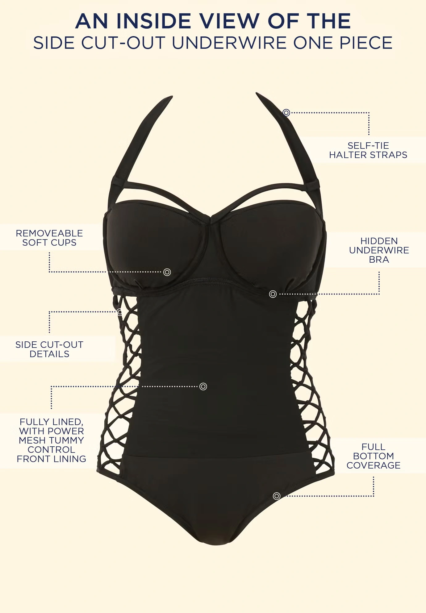Boss Underwire One Piece Swimsuit 6 Boss Underwire One Piece Swimsuit