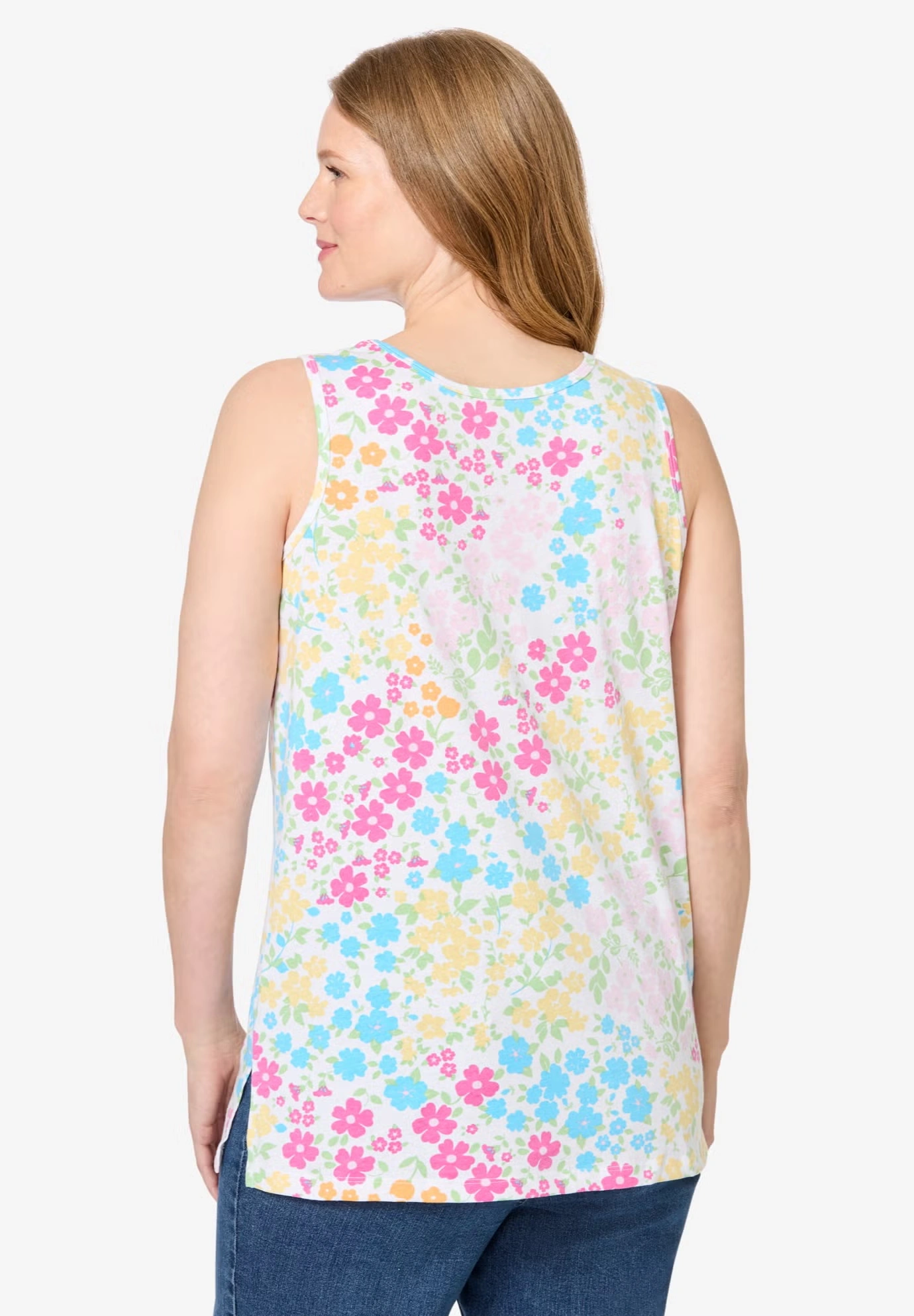 Perfect Printed Scoopneck Tank