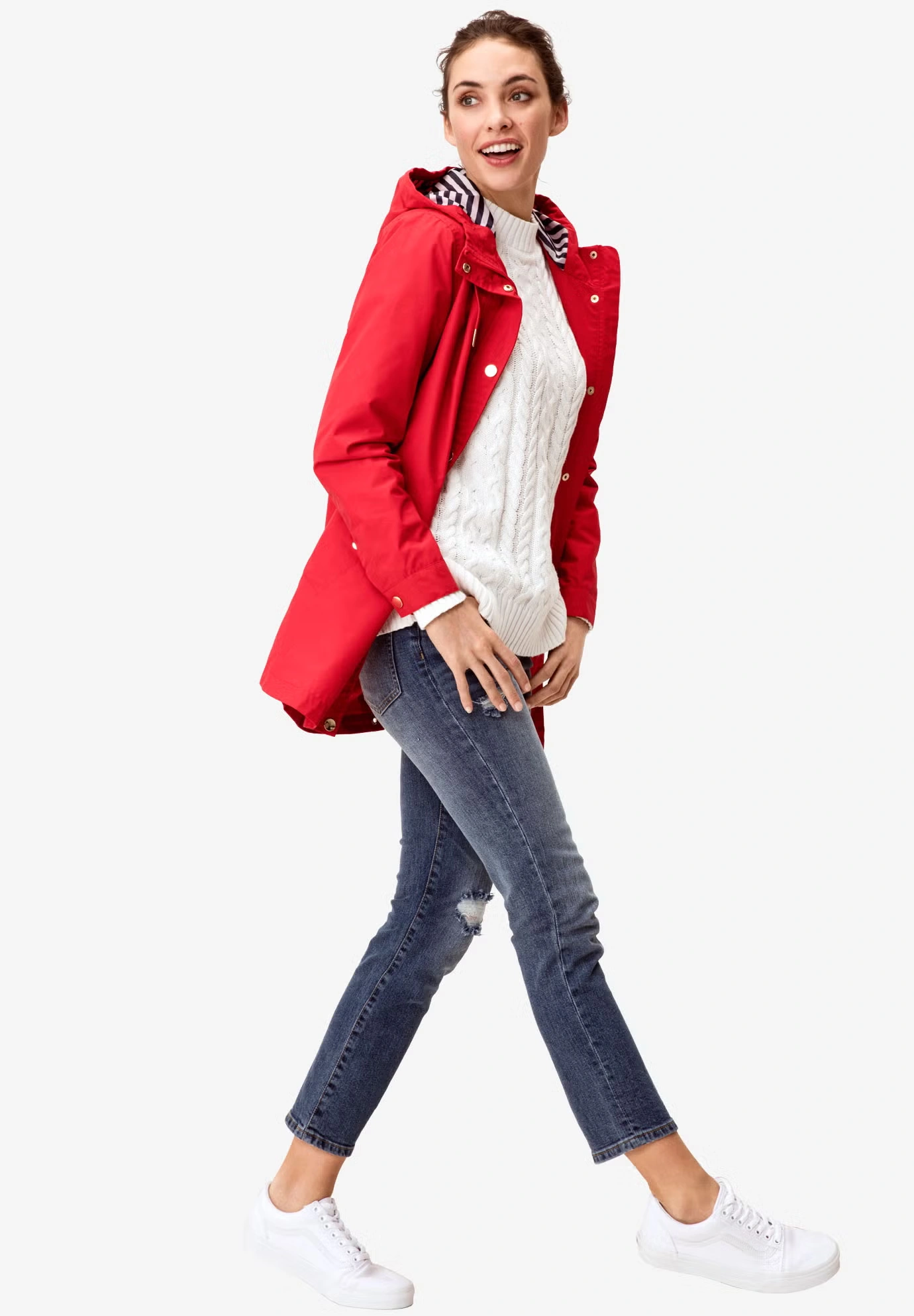 Snap-Front Hooded Raincoat 5 Snap-Front Hooded Raincoat