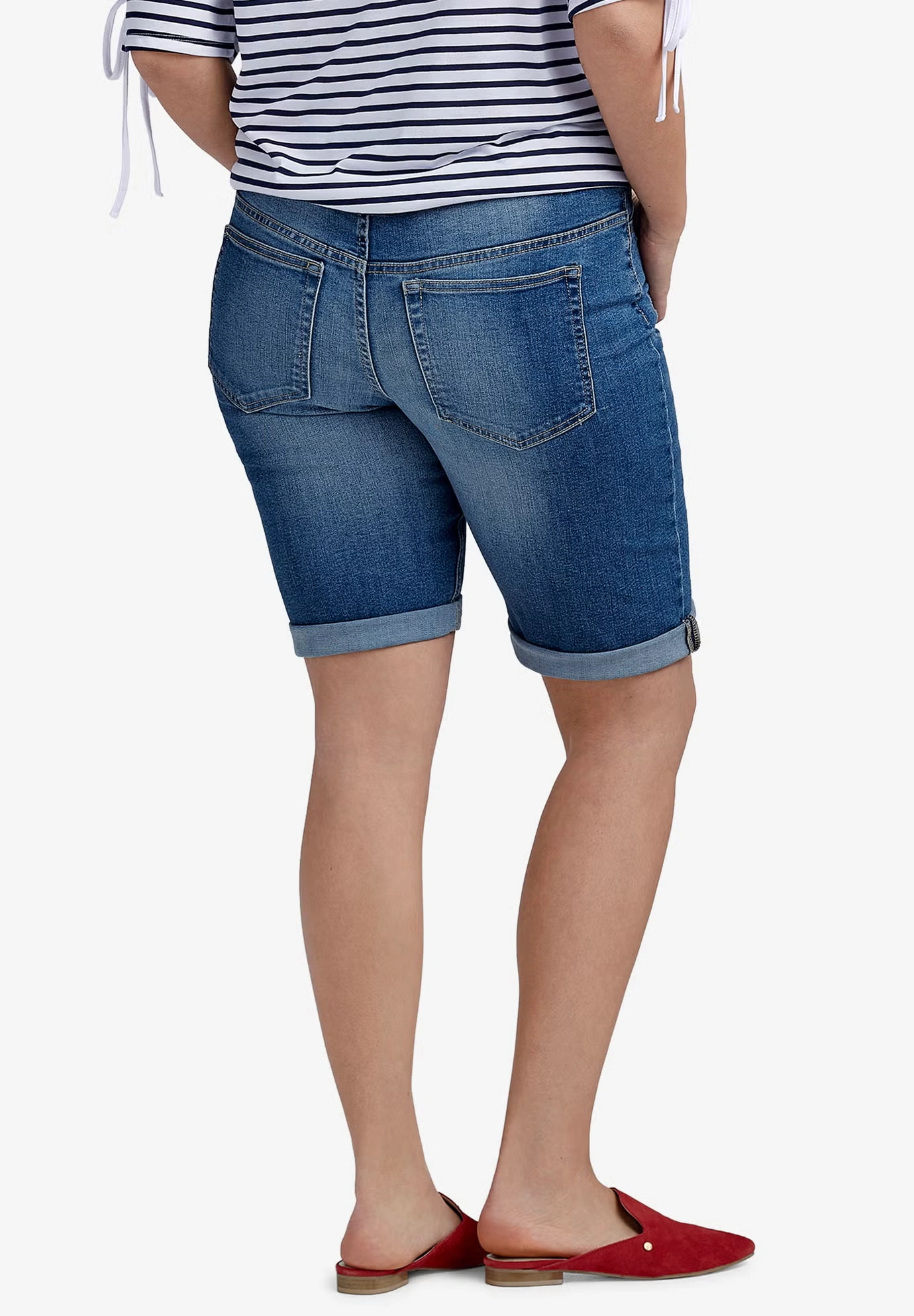 Denim Bermuda Shorts