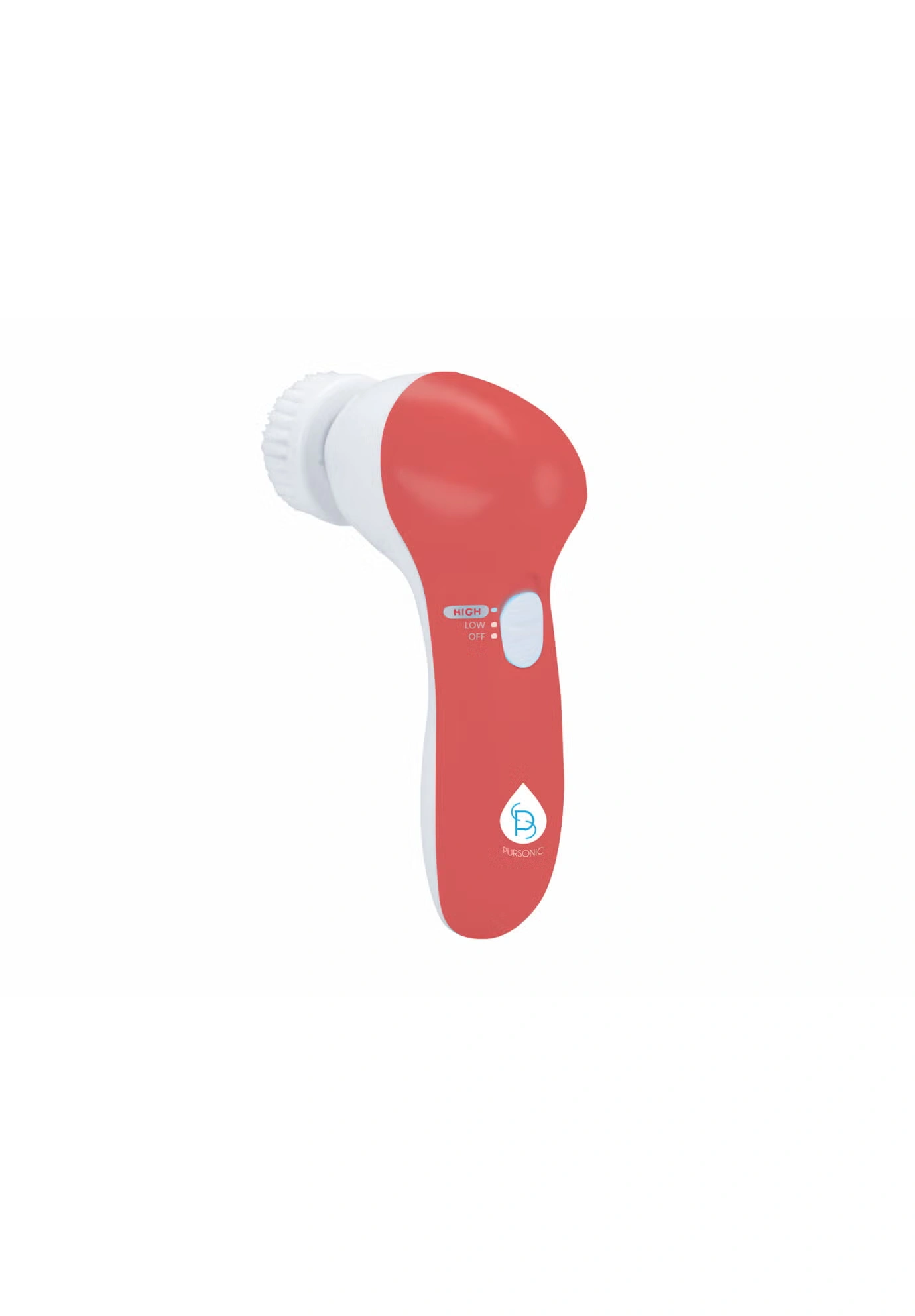 Facial Cleaner With 5 Attachments-Red