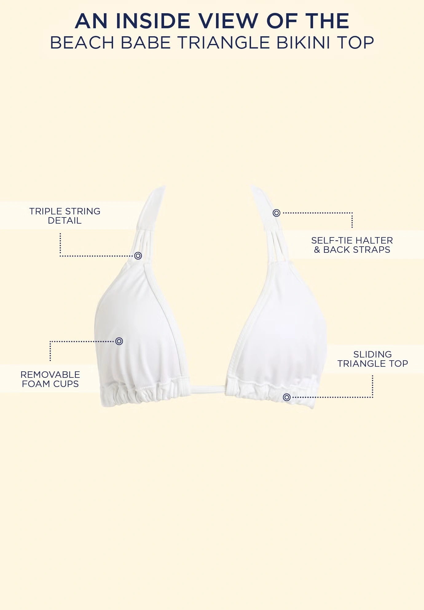 Beach Babe Triangle Bikini Top 4 Beach Babe Triangle Bikini Top