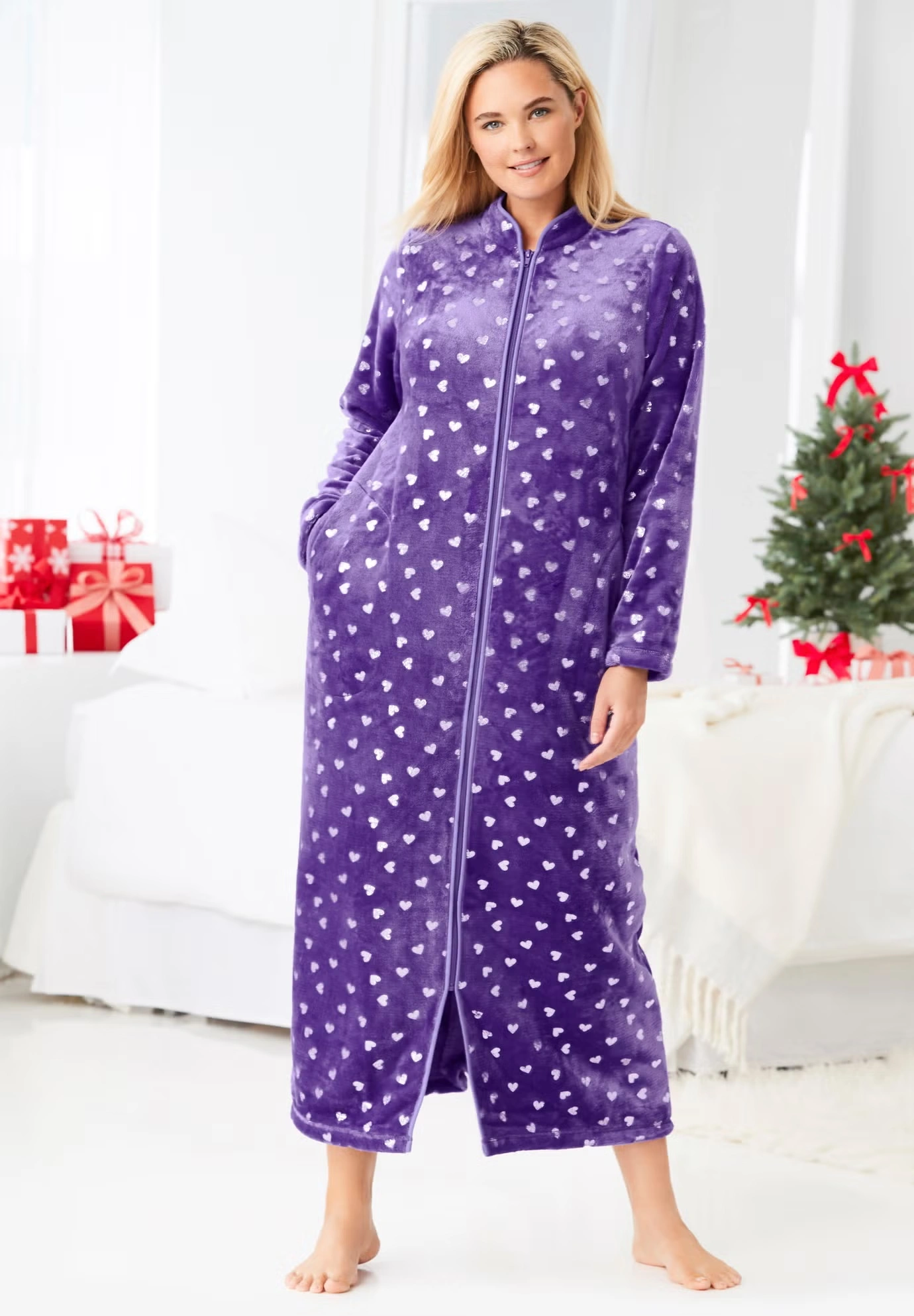 Plush Zip-Front Robe 4 Plush Zip-Front Robe