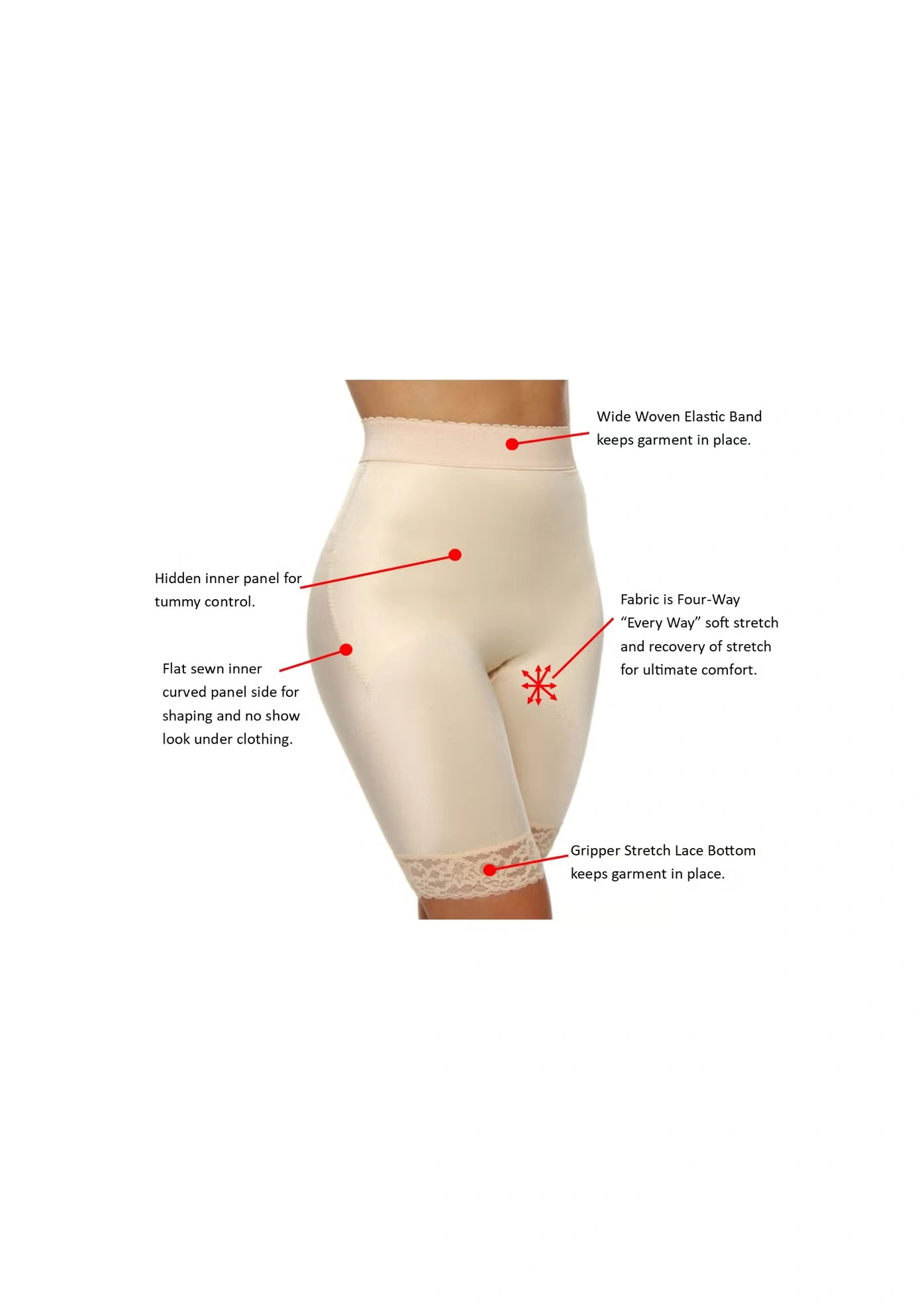 Moderate Control Thigh Slimmer 3 Moderate Control Thigh Slimmer