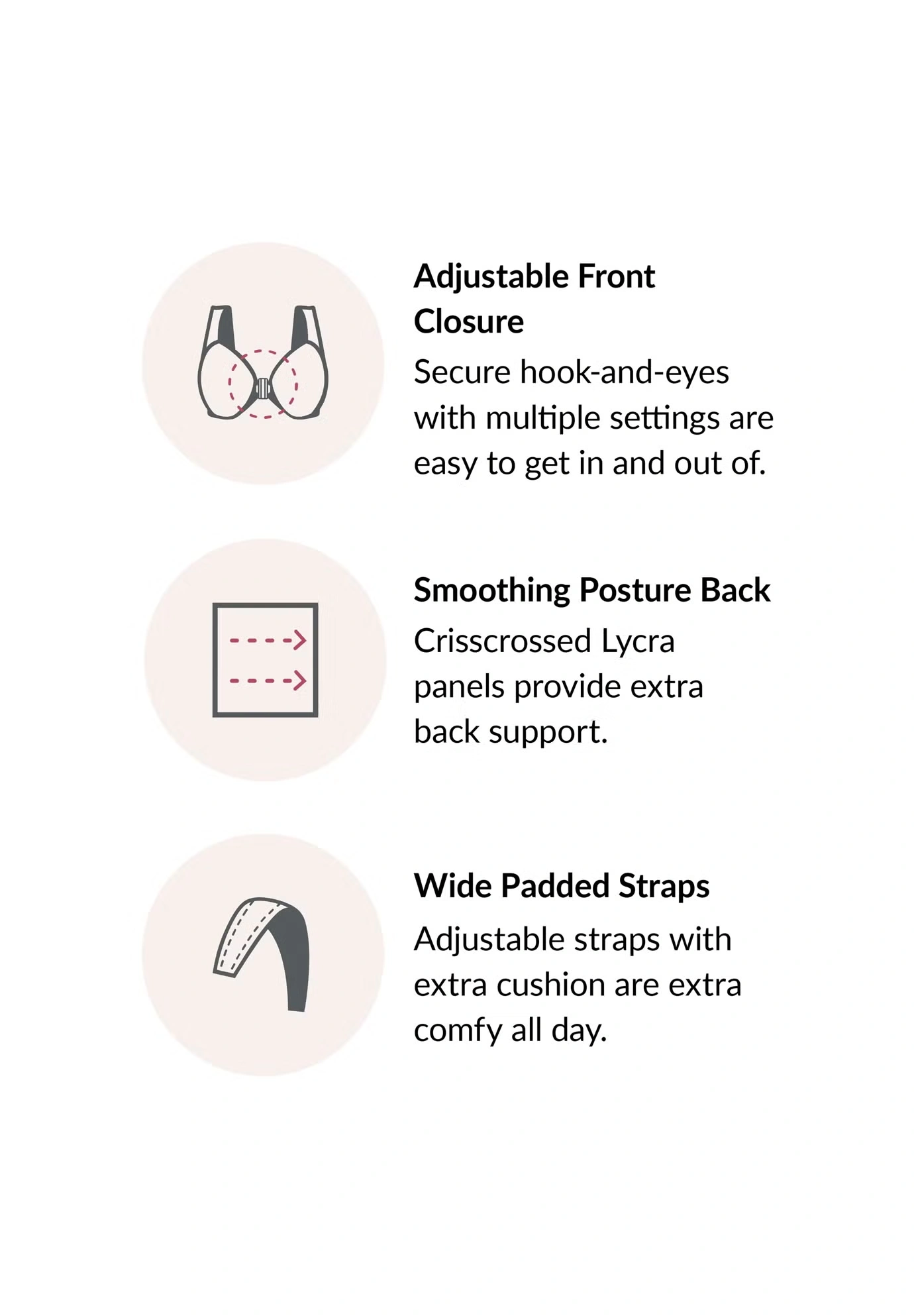 Glamorise® Magic Lift® Front-Close Posture Wireless Bra 1265 5 Glamorise® Magic Lift® Front-Close Posture Wireless Bra 1265