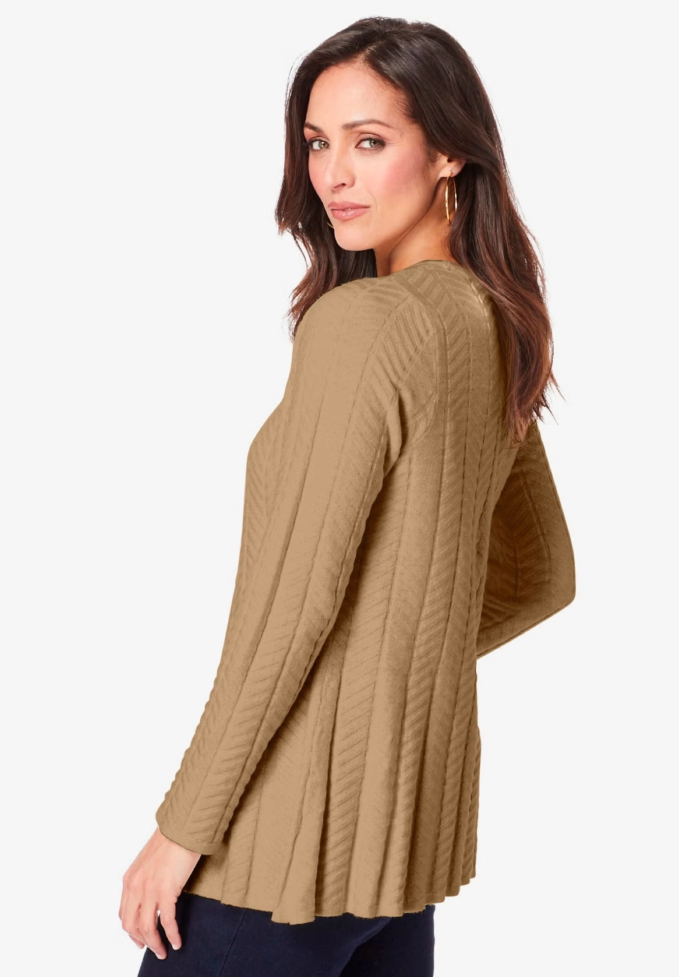 Chevron Fit & Flare Sweater 3 Chevron Fit & Flare Sweater