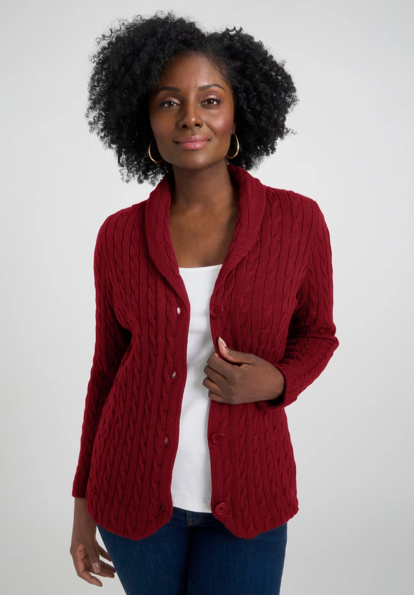 Cable Blazer Sweater